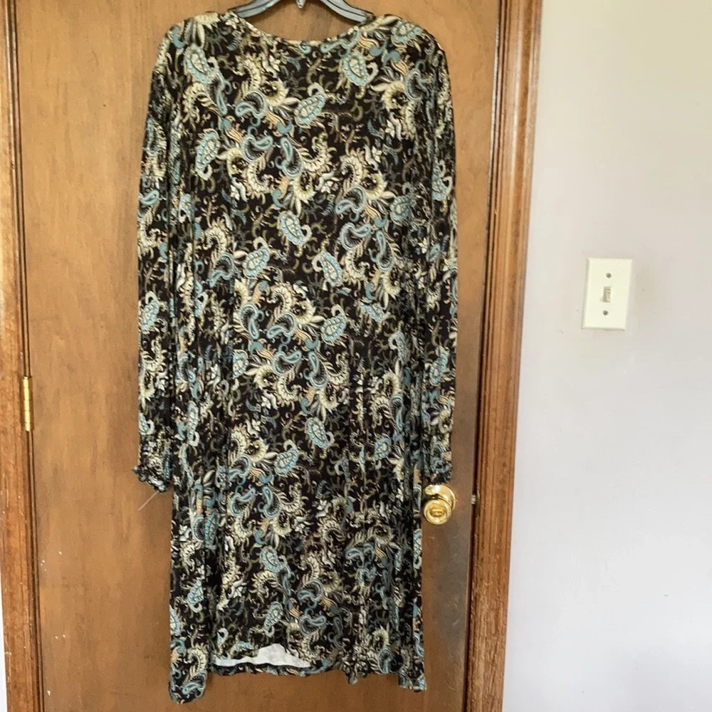 Relisted Skyes the Limit floral print smock detail dress soft w stretch boho 3X - Picture 11 of 17